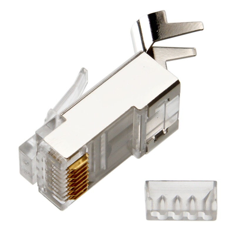  Коннектор RJ-45 под витую пару, категория 6 8P8C-SH-C6-TWP