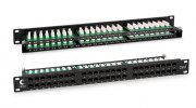 Cabeus Патч-панель высокой плотности 19, 1U, 48 портов RJ-45 PLHD-48-Cat.6-Dual