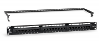 Cabeus PL-24-Cat.6-Dual-IDC-ext. Патч-панель 19" (1U), 24 порта RJ-45, категория 6