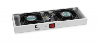 Cabeus TRAY-FAN2 Модуль вентиляторный с 2-я вентиляторами для установки в настенные шкафы серии SH-05F