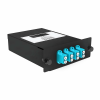 Cabeus FO-OM3-1x8MPO(m)/U-8xLC/U-А-BK Кассета кроссовая 1 разъем MPO/UPC (male) 50/125 OМ3