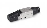 Cabeus 8P8C-SH-C7-TWP-F Коннектор с фиксатором кабеля и колпачком RJ-45(8P8C)