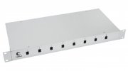 Cabeus Кросс бокс оптический 19 на 8 ST(FC) со сплайс пластиной и КДЗС FO-19-8ST