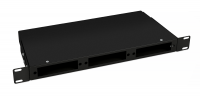 Cabeus FO-CS-19-3FP-BK Кросс бокс оптический 19" 1U на 3 адаптерные панели