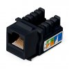 Cabeus Вставка Keystone Jack RJ-45, категория 5e KJ-RJ45-Cat.5e-90-BK