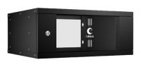Cabeus Шкаф телекоммуникационный настенный 19" 4U, серия LIGHT разборный, WSC-05D-4U55/45-BK
