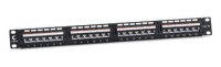 Cabeus Патч-панель 19" (1U), 24 порта RJ-45, категория 5e, Dual IDC, угол портов 45 градусов, PLAN-24-Cat.5e-Dual IDC