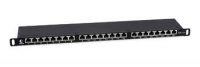 Cabeus Патч-панель высокой плотности 19" (0,5U), 24 порта RJ-45, категория 6а, полностью экранированная, Dual IDC, PLHD-24-Cat.6a-SH-Dual-0,5U