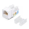 Cabeus Вставка Keystone Jack RJ-45, категория 6, заделка тип 110, со стяжкой, KJ-RJ45-Cat.6-90-SW