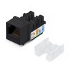 Cabeus Вставка Keystone Jack RJ-45, категория 6, заделка тип 110, со стяжкой, KJ-RJ45-Cat.6-90-SW-BK