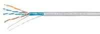 Cabeus Кабель витая пара экранированная FTP (F/UTP), категория 5e, FTP-4P-Cat.5e-SOLID-LSZH-GY