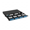 Cabeus ODF-1U-C04-MPO/MTP-BK Кросс распределительный стоечный выдвижной 19” 1U
